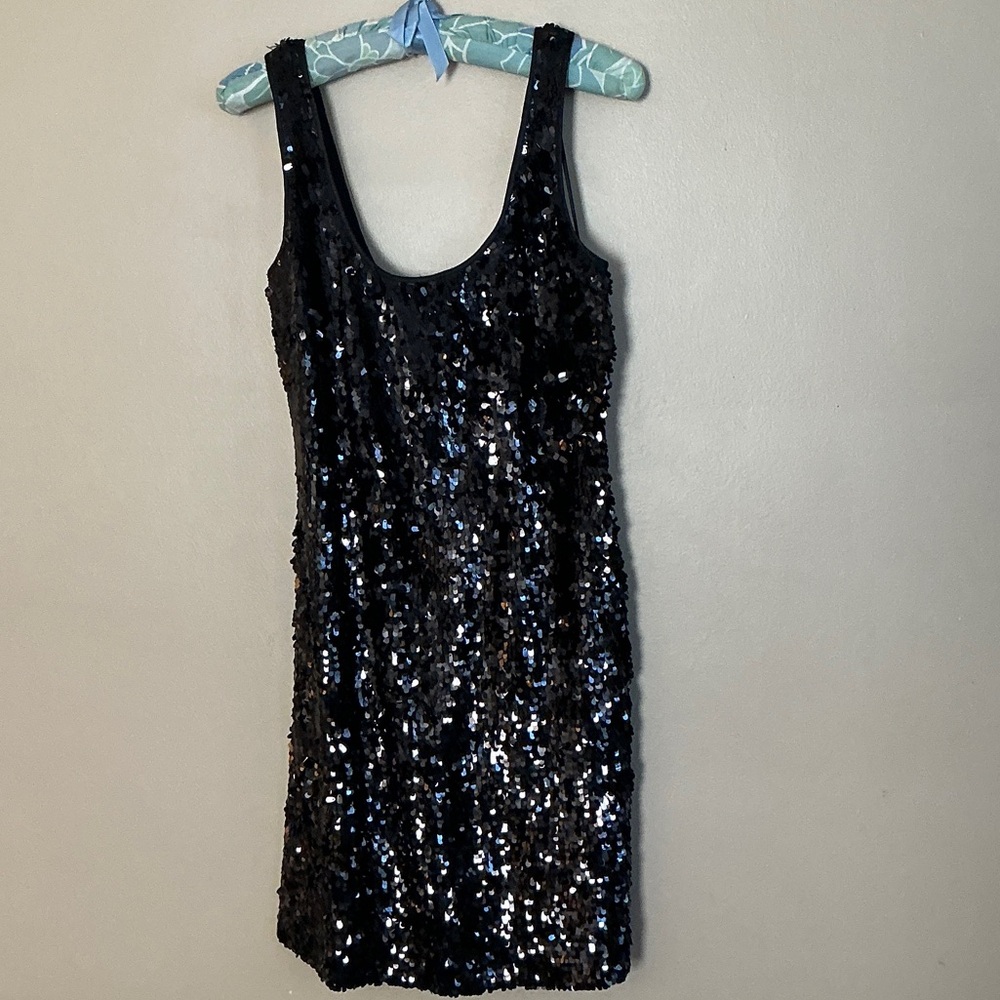JS Boutique Black Sequin Mini Dress